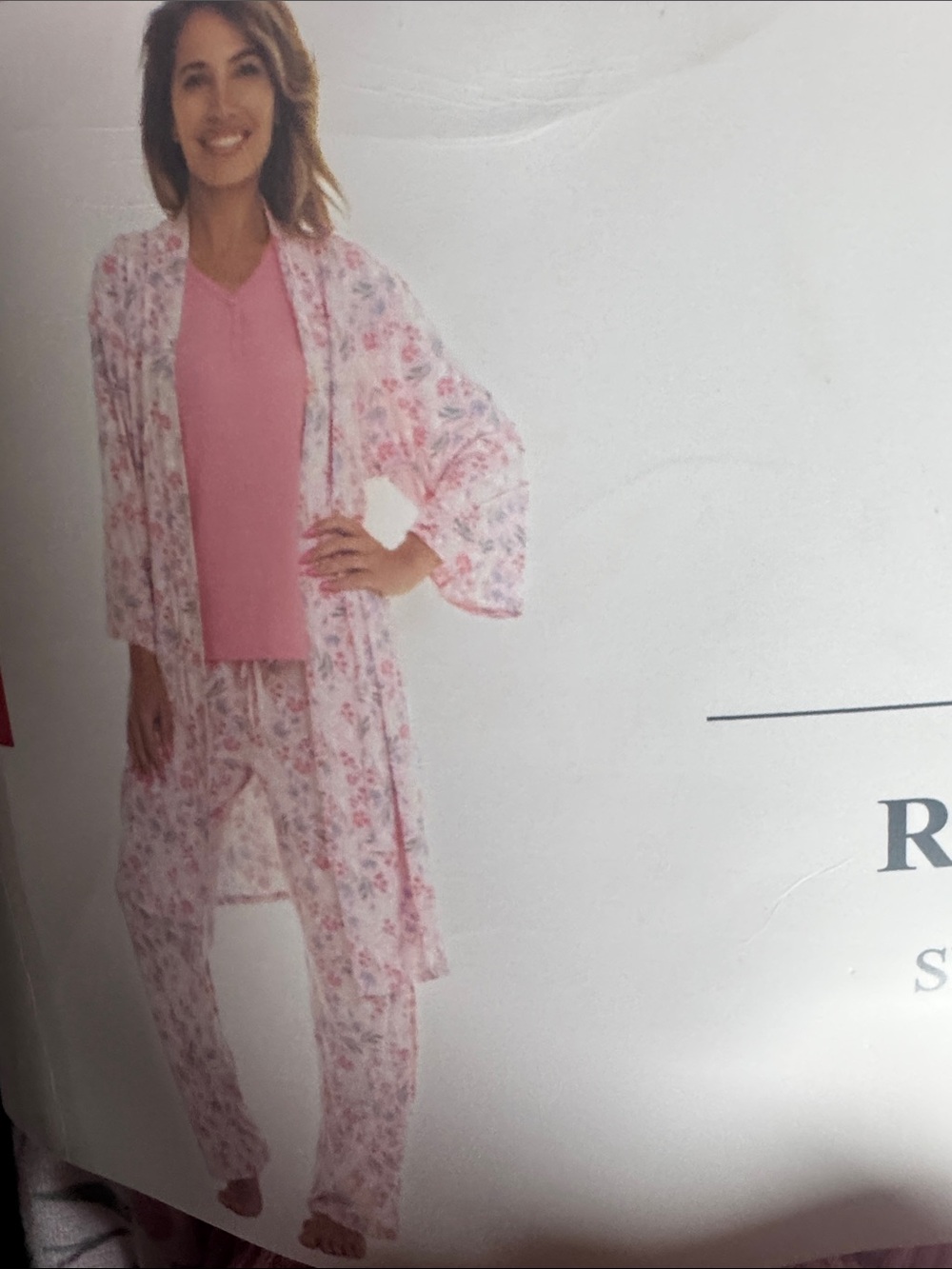 Flora Nikrooz Pink Floral 3-Piece Pajama Set